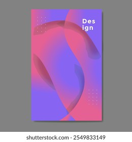 Creative color pastel of poster postcard design background vector template