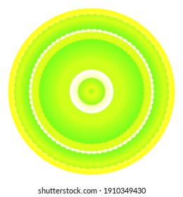 Creative color round symbol. Abstract summer logo. Circle modern art icon. Pattern ornament spring illustration eps10.