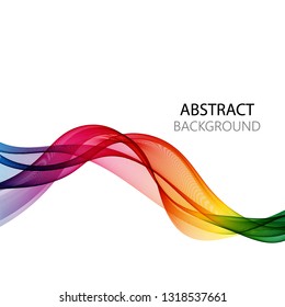 
Creative color wavy wave on a white background.