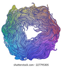 Creative Color Wheel. Vector illustration.  