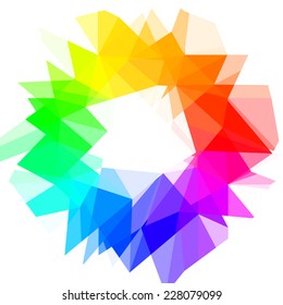 Creative Color Wheel. Vector illustration. 