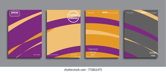 Creative colored circular cover. Cover design. Vector cover design.