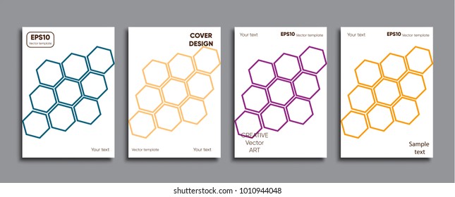 Creative colored cover. Cover design.