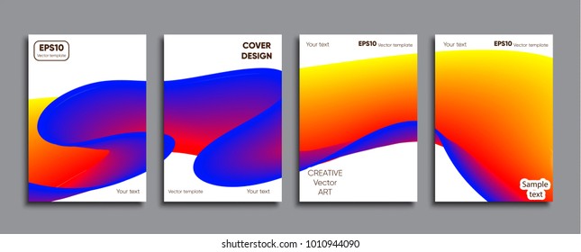 Creative colored cover. Cover design.