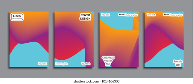 Creative colored cover. Cover design.