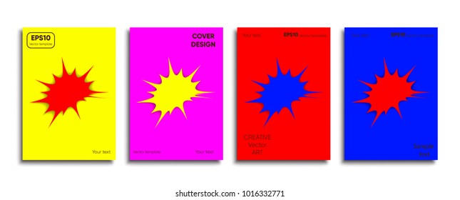 Creative colored cover. Cover design.