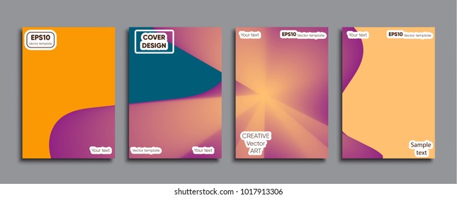 Creative colored cover. Cover design.