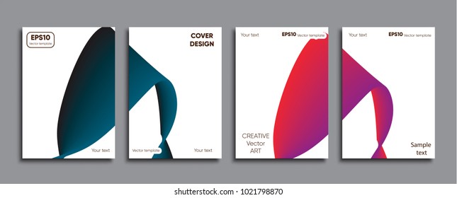 Creative colored cover. Cover design.
