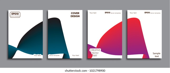 Creative colored cover. Cover design.