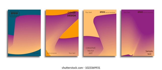 Creative colored cover. Cover design.