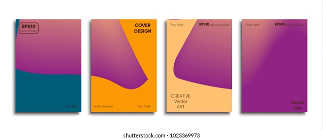 Creative colored cover. Cover design.