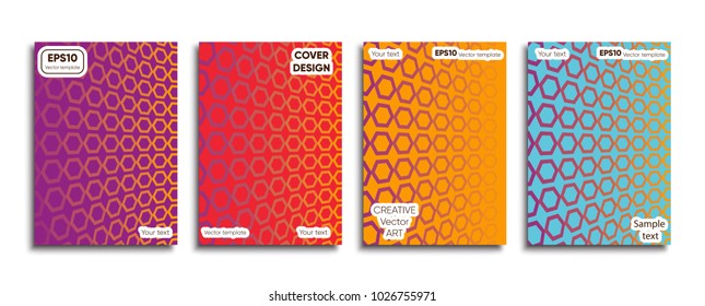 Creative colored cover. Cover design.