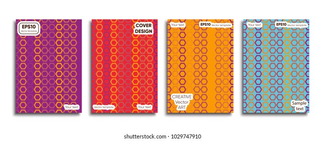 Creative colored cover. Cover design.