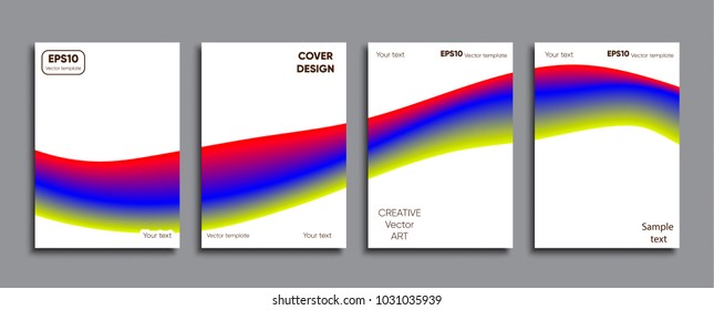 Creative colored cover. Cover design.
