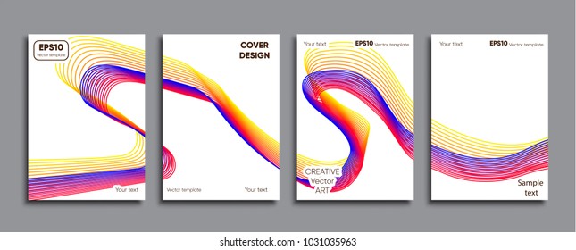 Creative colored cover. Cover design.