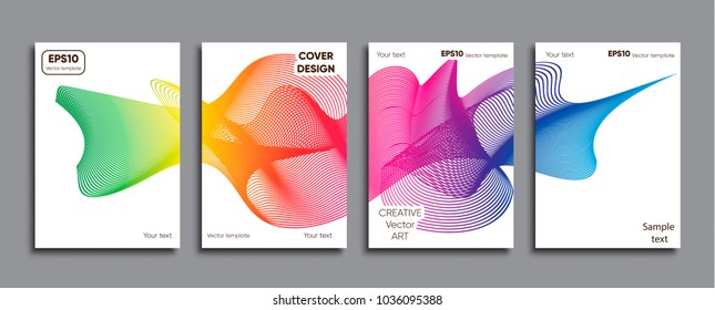 Creative colored cover. Cover design.