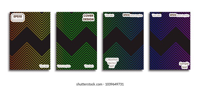 Creative colored cover. Cover design.