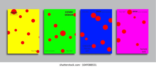 Creative colored cover. Cover design.