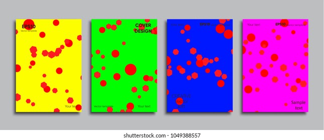 Creative colored cover. Cover design.