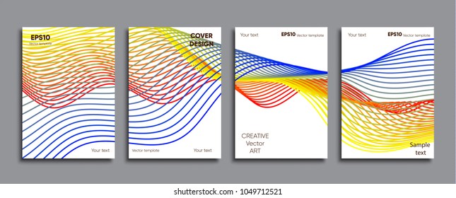 Creative colored cover. Cover design.