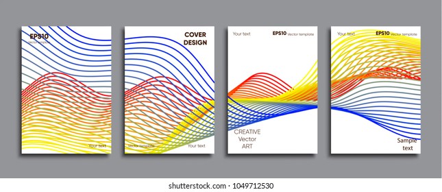 Creative colored cover. Cover design.