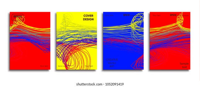 Creative colored cover. Cover design.