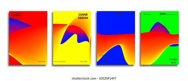 Creative colored cover. Cover design.