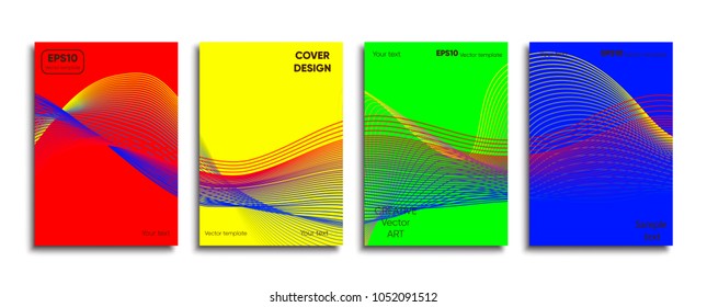 Creative colored cover. Cover design.