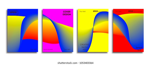 Creative colored cover. Cover design.