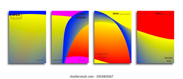 Creative colored cover. Cover design.