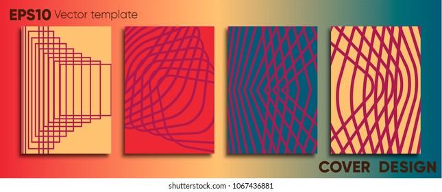 Creative colored cover. Cover design.