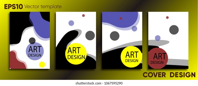 Creative colored cover. Cover design.