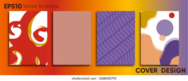 Creative colored cover. Cover design.