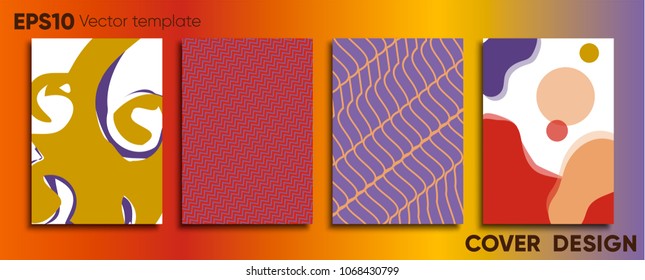 Creative colored cover. Cover design.