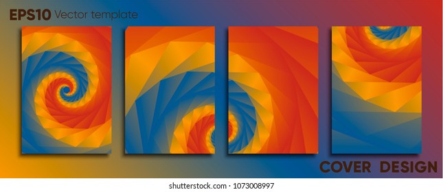 Creative colored cover. Cover design.