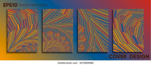 Creative colored cover. Cover design.