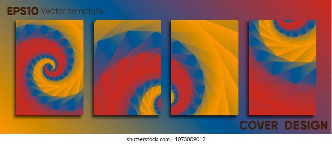 Creative colored cover. Cover design.