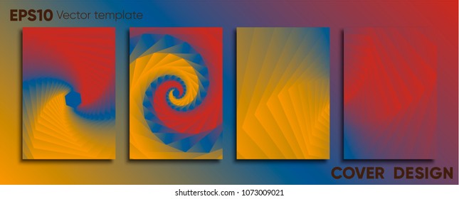 Creative colored cover. Cover design.