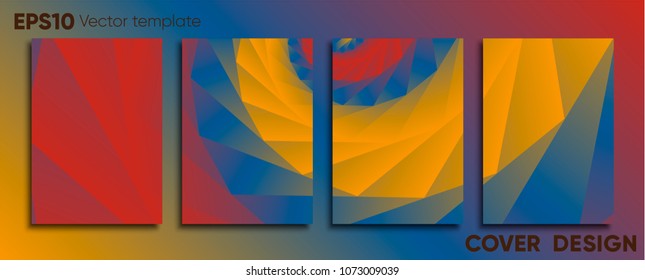 Creative colored cover. Cover design.