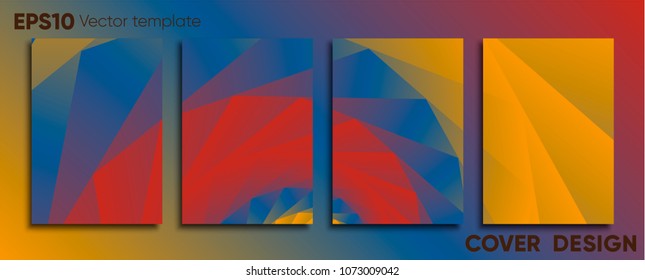 Creative colored cover. Cover design.