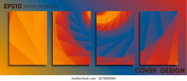 Creative colored cover. Cover design.