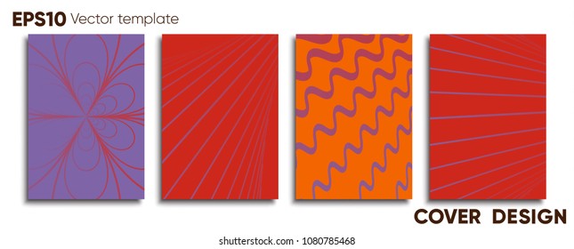 Creative colored cover. Cover design.