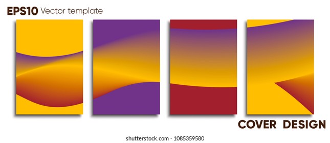 Creative colored cover. Cover design.