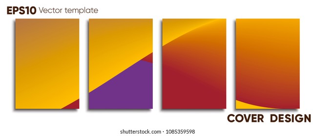 Creative colored cover. Cover design.