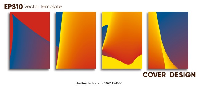 Creative colored cover. Cover design.