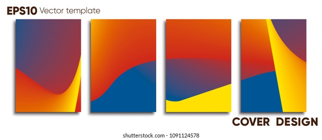 Creative colored cover. Cover design.