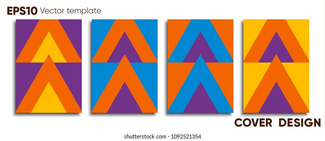 Creative colored cover. Cover design.