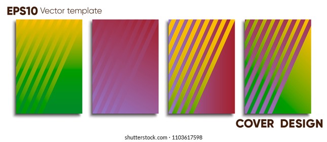 Creative colored cover. Cover design.
