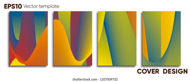 Creative colored cover. Cover design.
