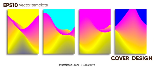 Creative colored cover. Cover design.